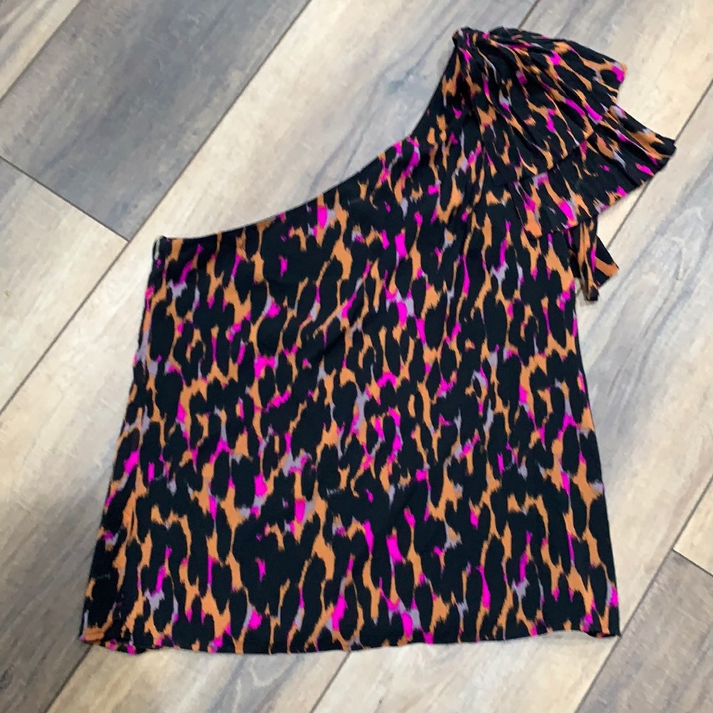 Trina turk bow shoulder blouse
